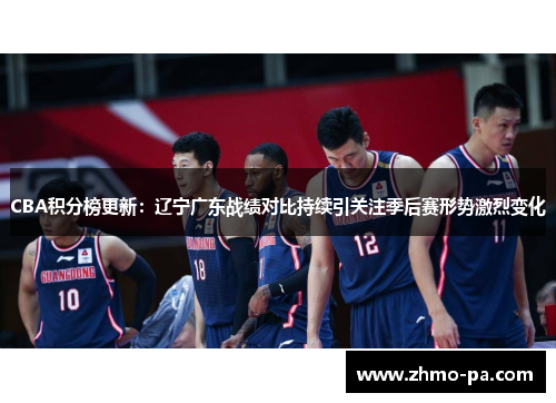 CBA积分榜更新：辽宁广东战绩对比持续引关注季后赛形势激烈变化