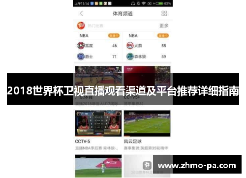2018世界杯卫视直播观看渠道及平台推荐详细指南