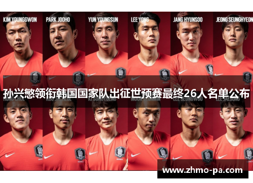 孙兴慜领衔韩国国家队出征世预赛最终26人名单公布